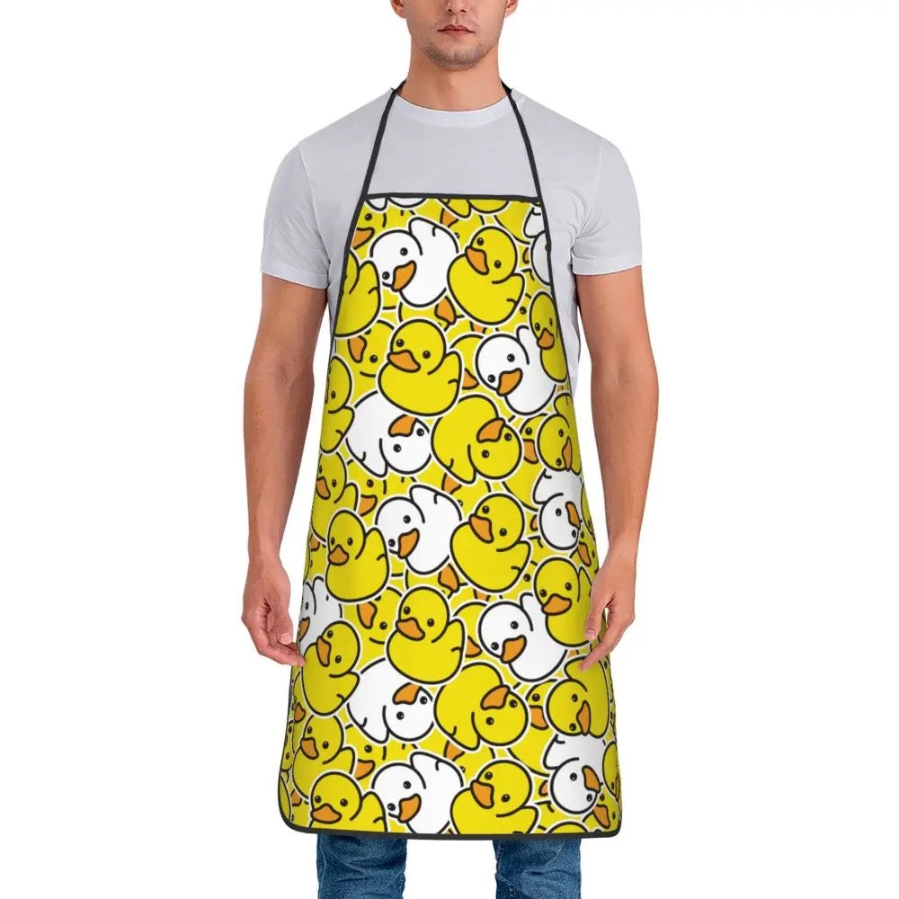 Tablier Canards Jaunes et Blancs