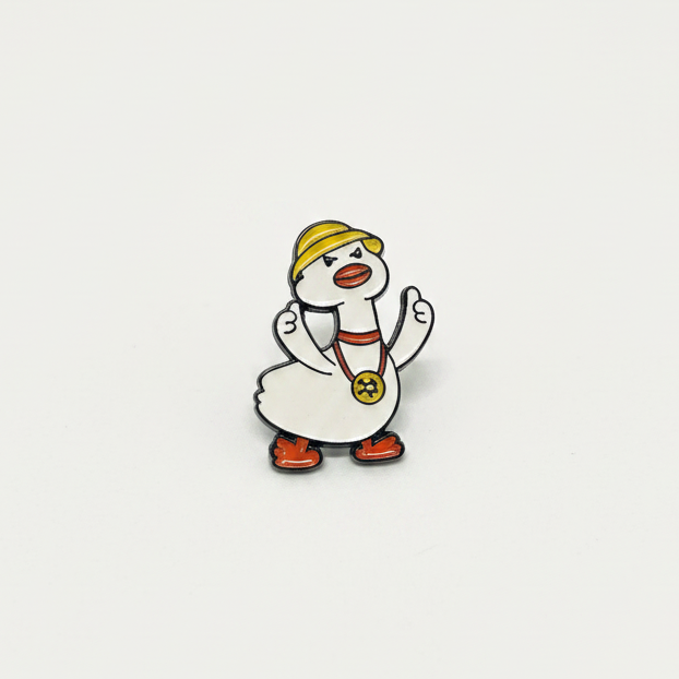 Pin's Canard Blanc Touriste