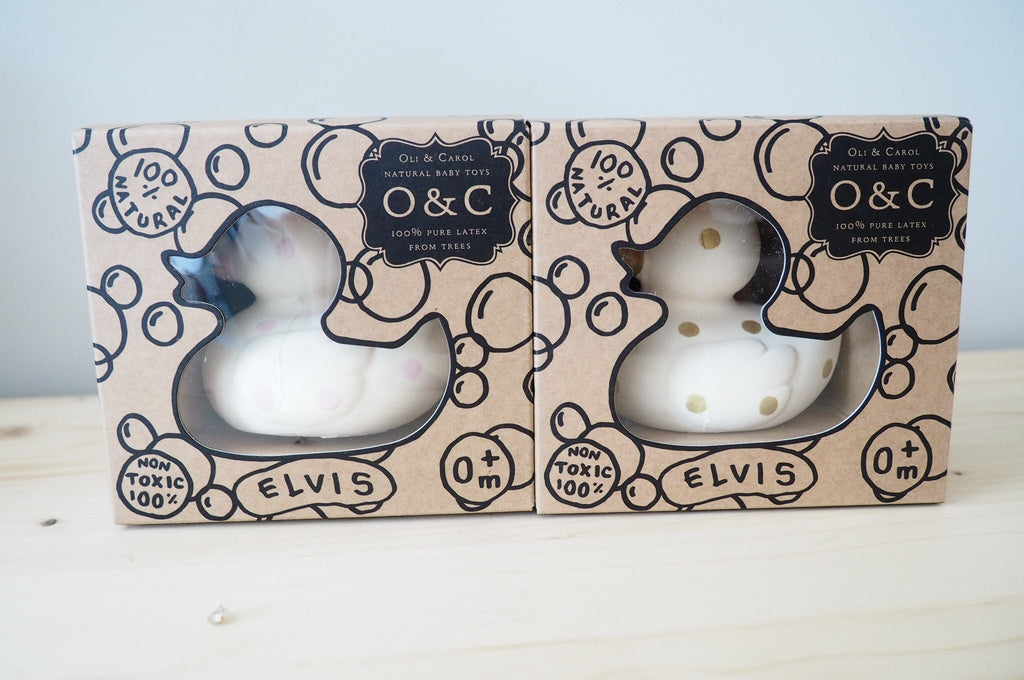 Elvis le Canard Pois Dorés – Jouet de bain et dentition bébé – vue produit 9