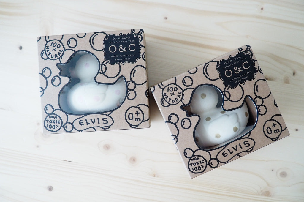 Elvis le Canard Pois Dorés – Jouet de bain et dentition bébé – vue produit 8