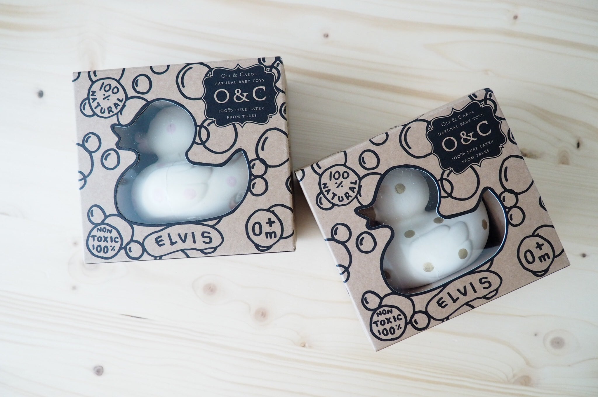 Elvis le Canard Pois Dorés – Jouet de bain et dentition bébé – vue produit 8
