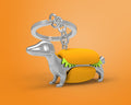 Porte clés Chien Hot Dog