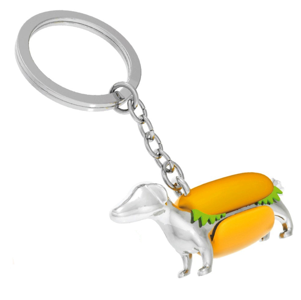 Porte clés Chien Hot Dog