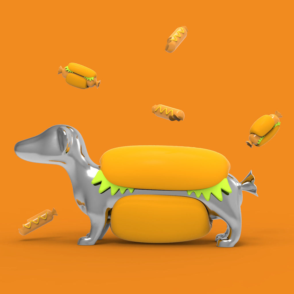 Porte clés Chien Hot Dog
