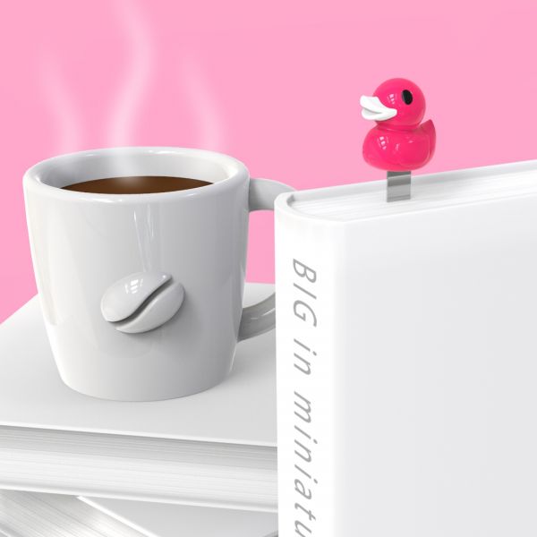Fuchsia Pink Duck Bookmark