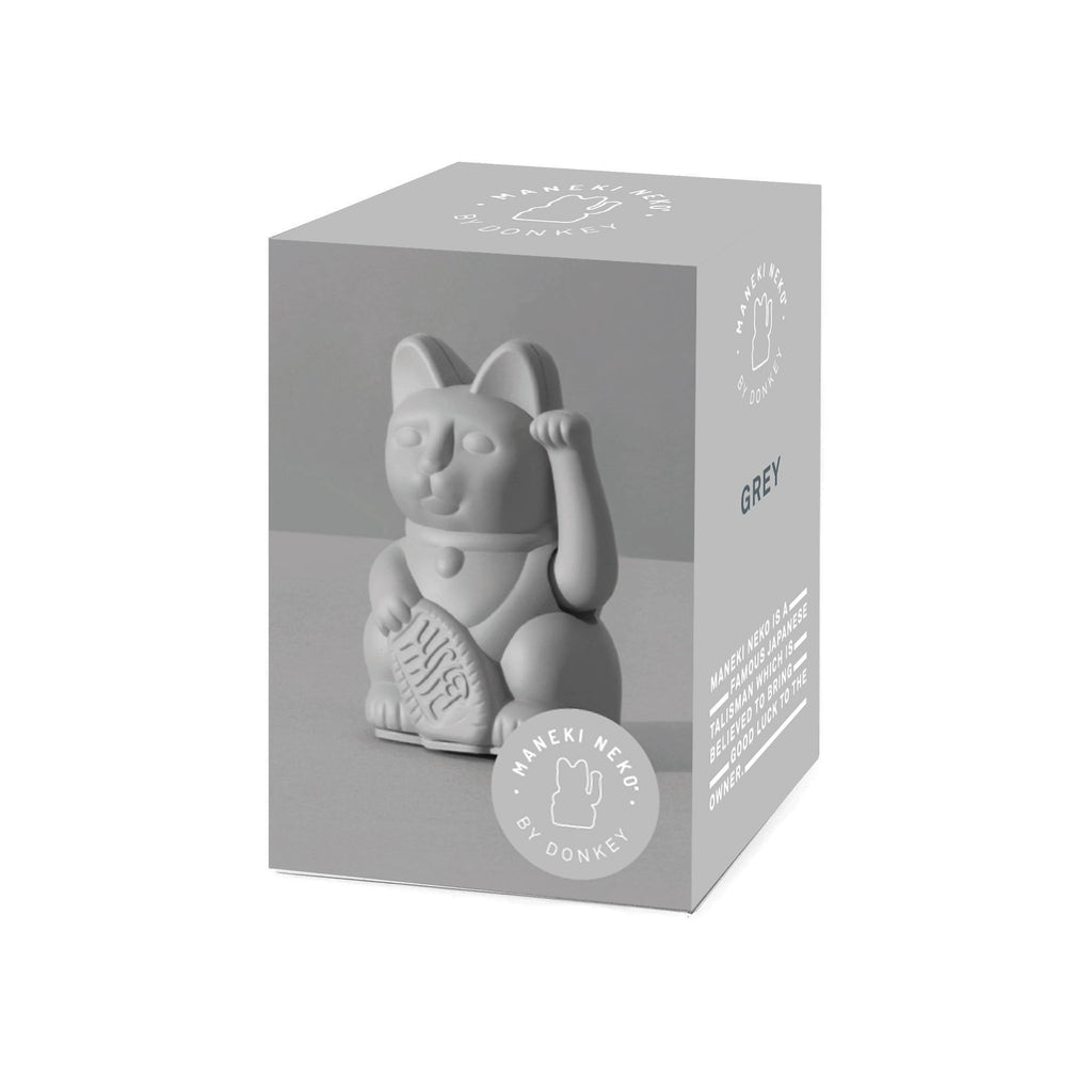 Mini Chat Chanceux Gris