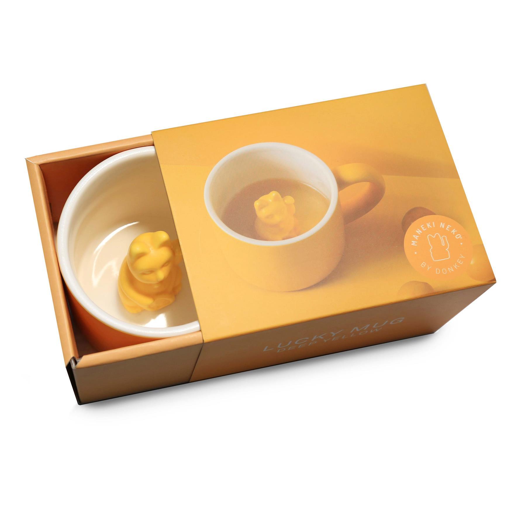 Mug Chat Chanceux Jaune Profond