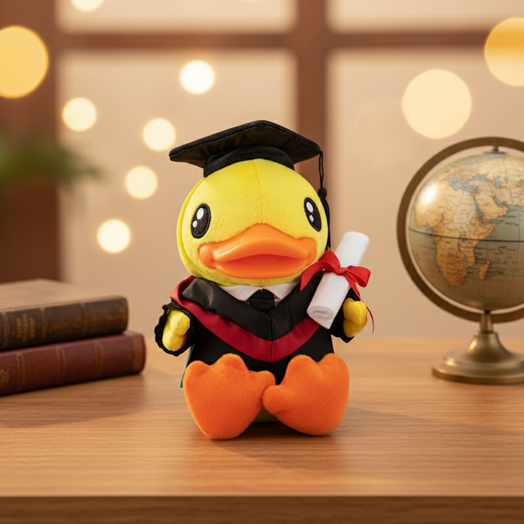Graduated duck plush