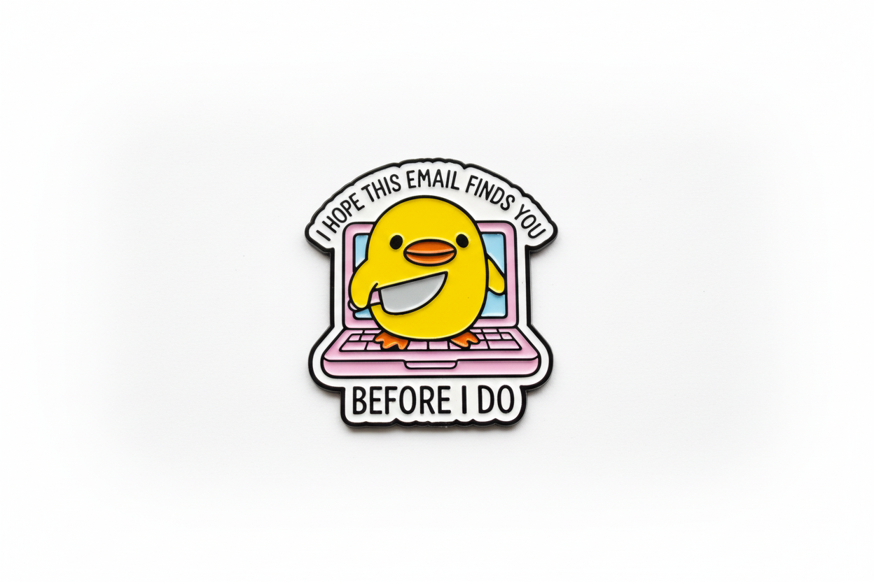 Pin’s Canard Jaune « I don’t give a Duck »