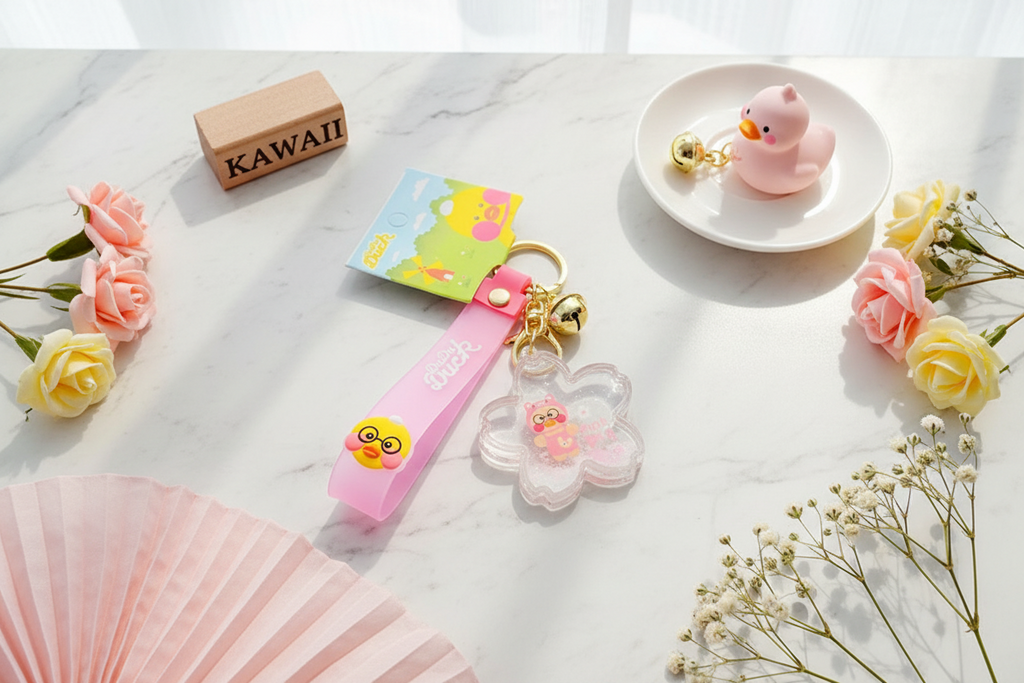 Sleutelhanger Duck Pig Bottle