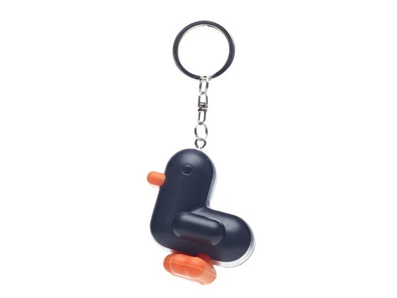 Black Racer Duck Keychain
