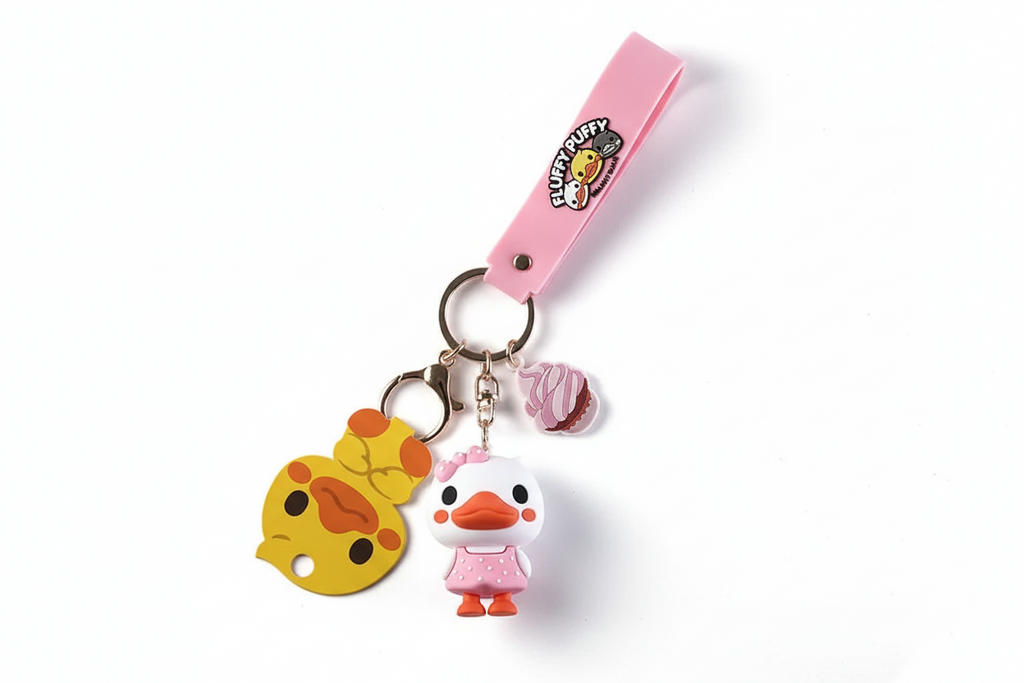 Ente Mädchen Schlüsselanhänger