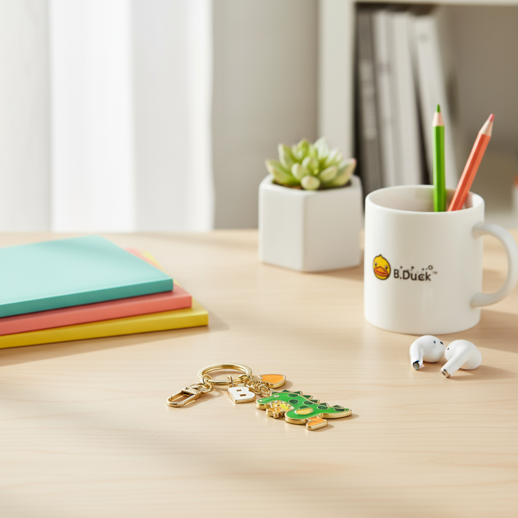 Dinosaurier-Ente Schlüsselanhänger