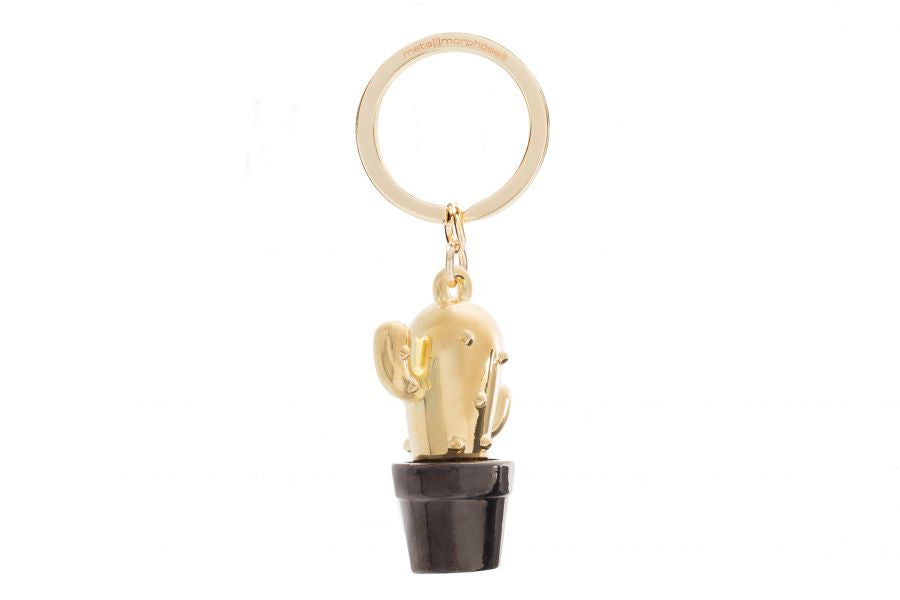 Porte clés Cactus Doré