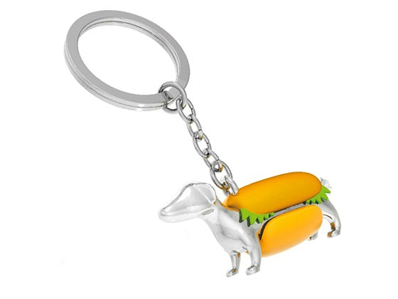 Porte clés Chien Hot Dog