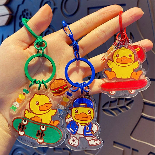 Duck Skateboard Keychain