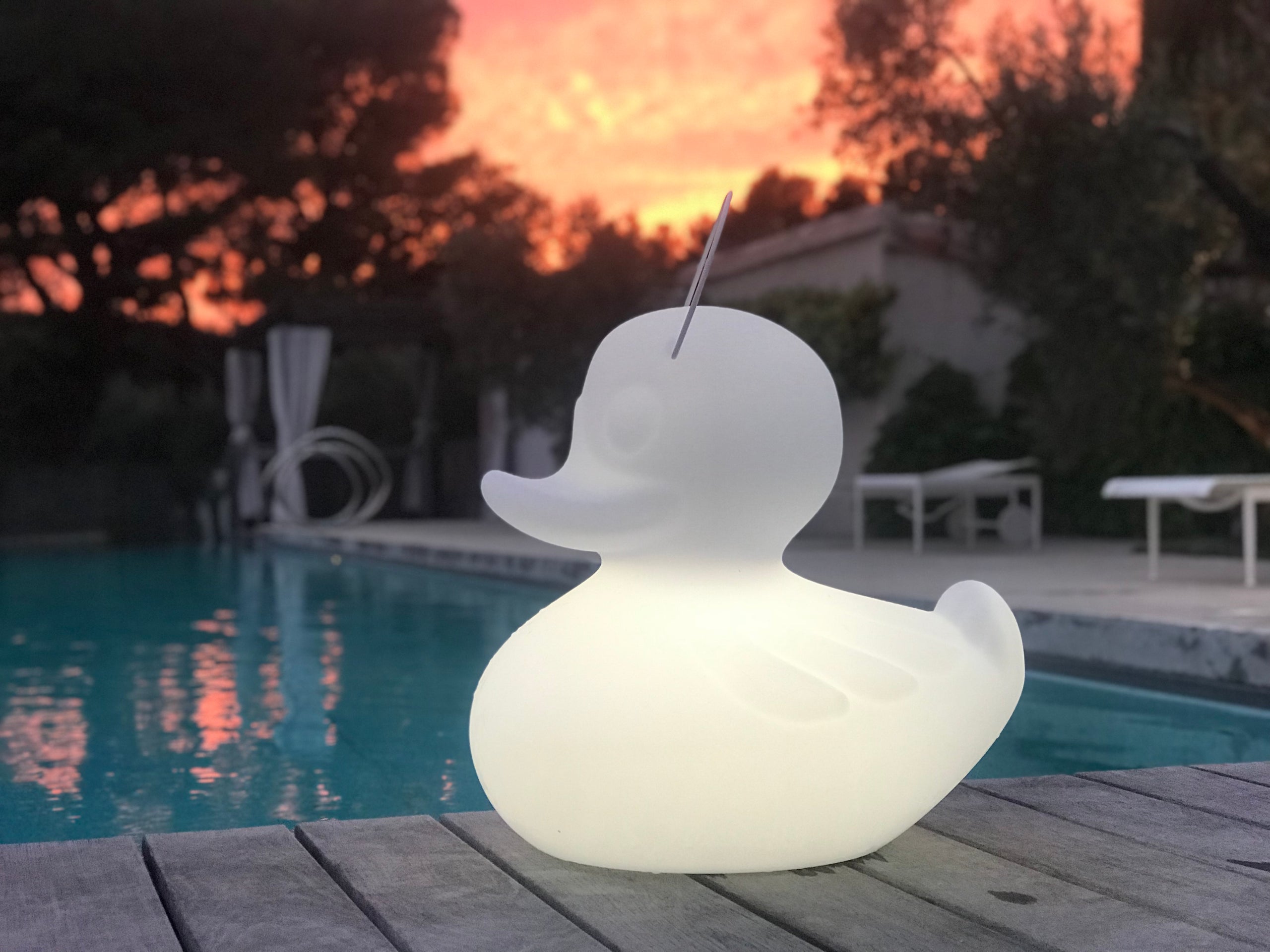 Lampe Canard "The Duck Duck Lamp" Blanc XL