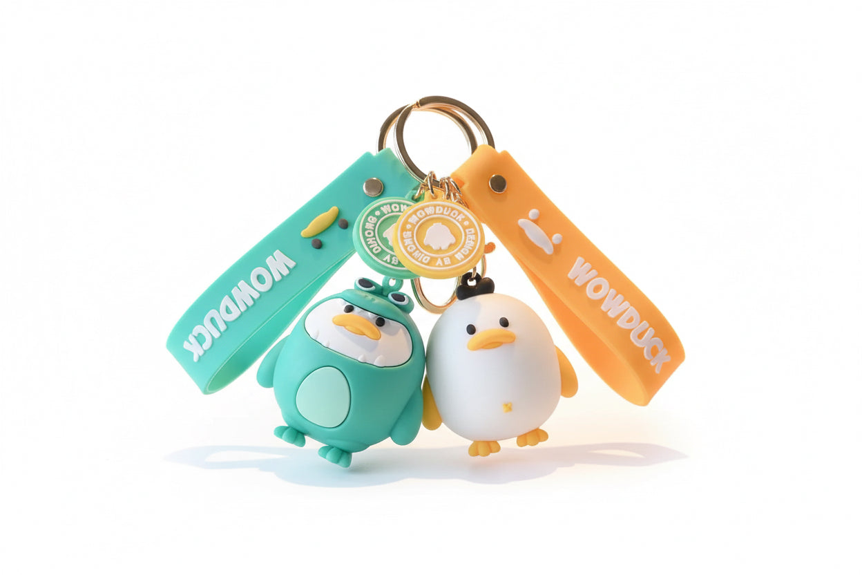 Dinosaur Duck Keychain