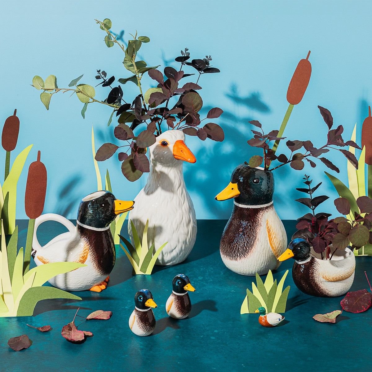Mini jardinière Canard colvert