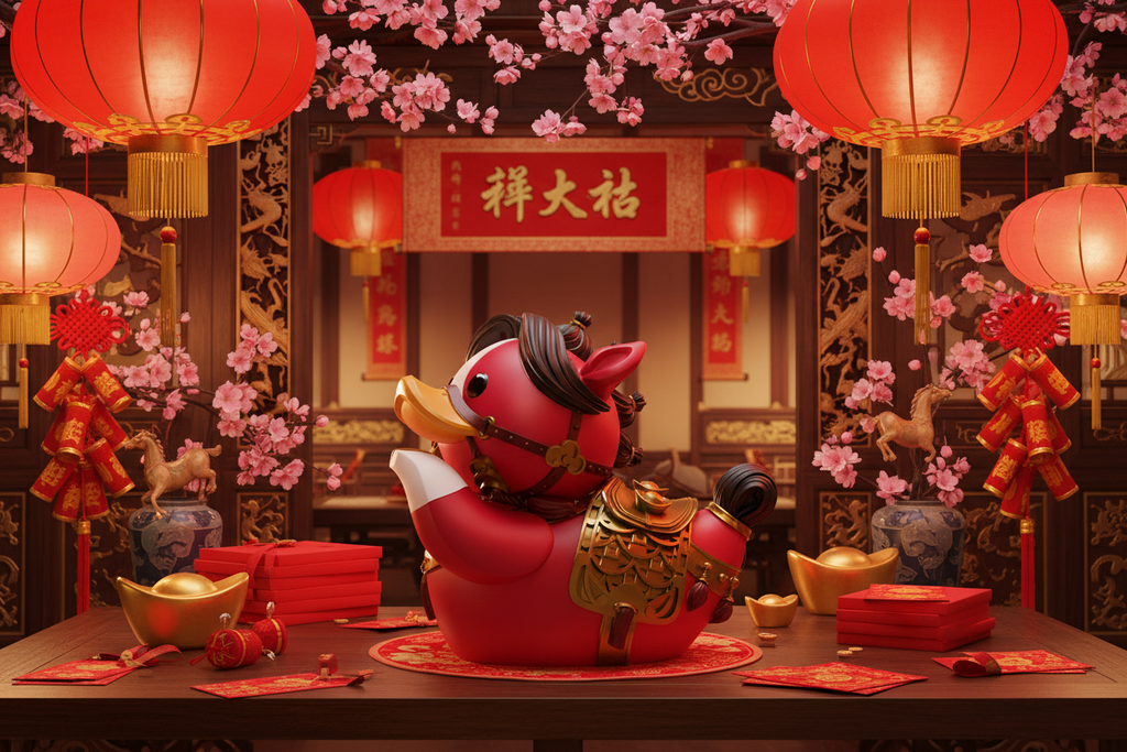 Chinesisches Neujahr Ente - Pferd (Sammleredition)