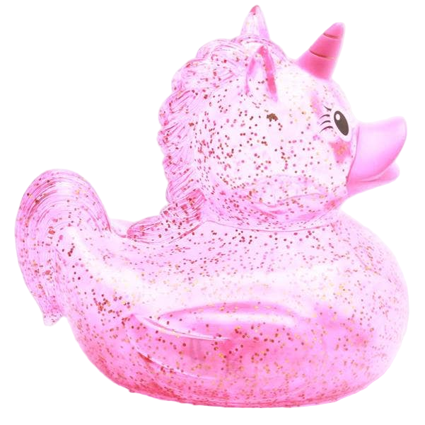 XL Pink Glitzernde Einhorn-Ente