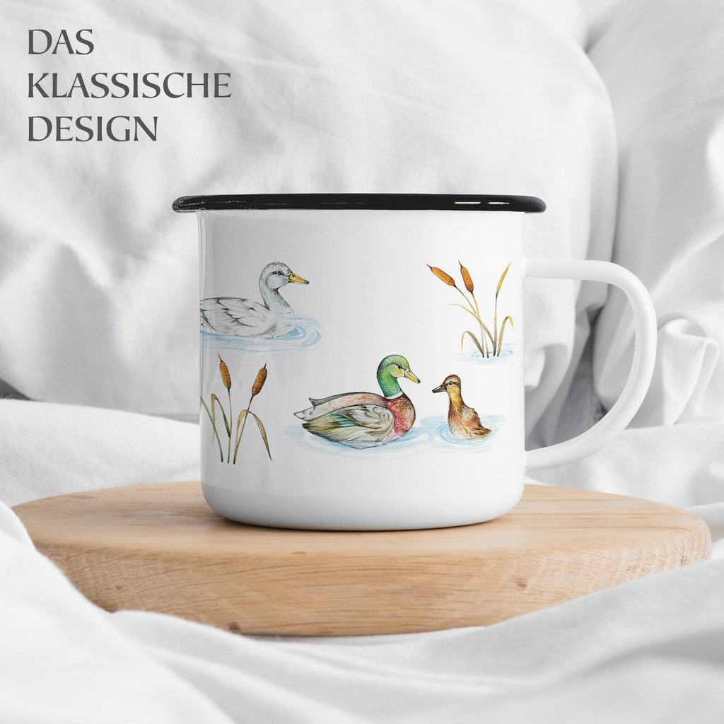 Emaillebecher – Ententeich