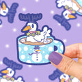 Christmas Hot Chocolate Duck Sticker