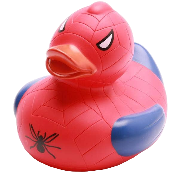 Rot-Blaue Superhelden-Ente XL