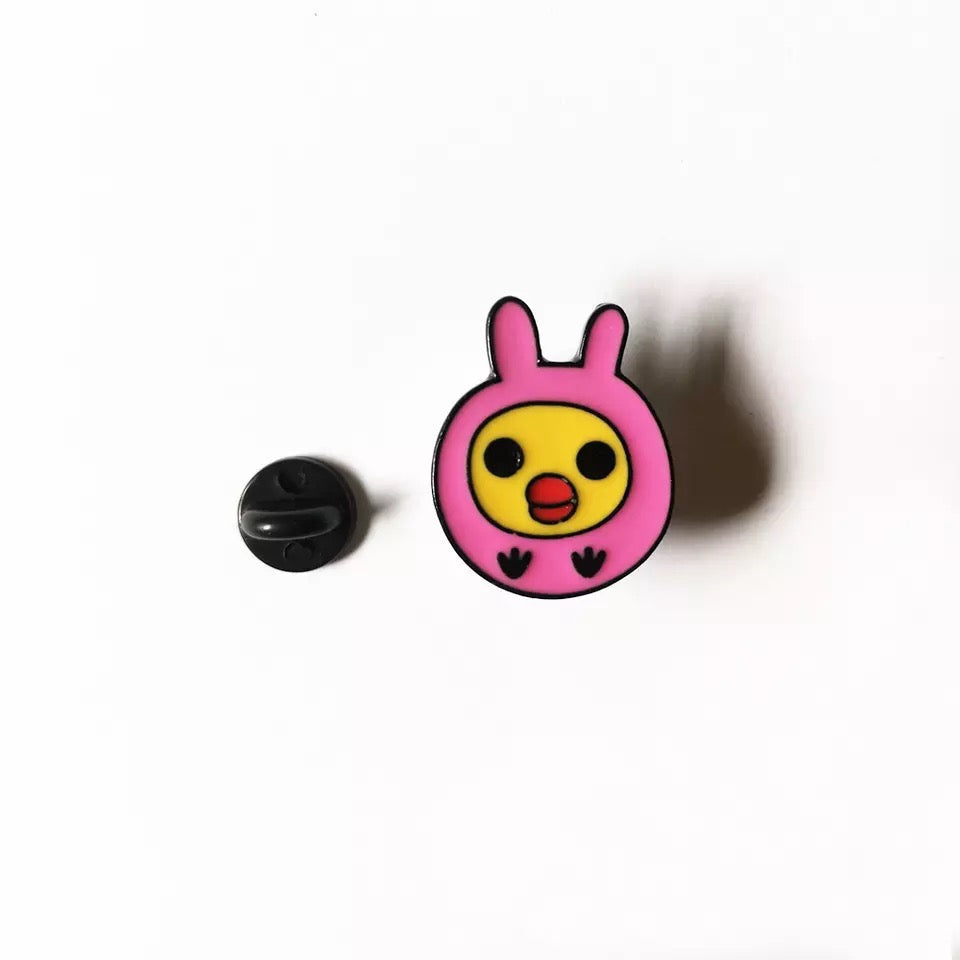 Pin's Poussin Lapin Rose