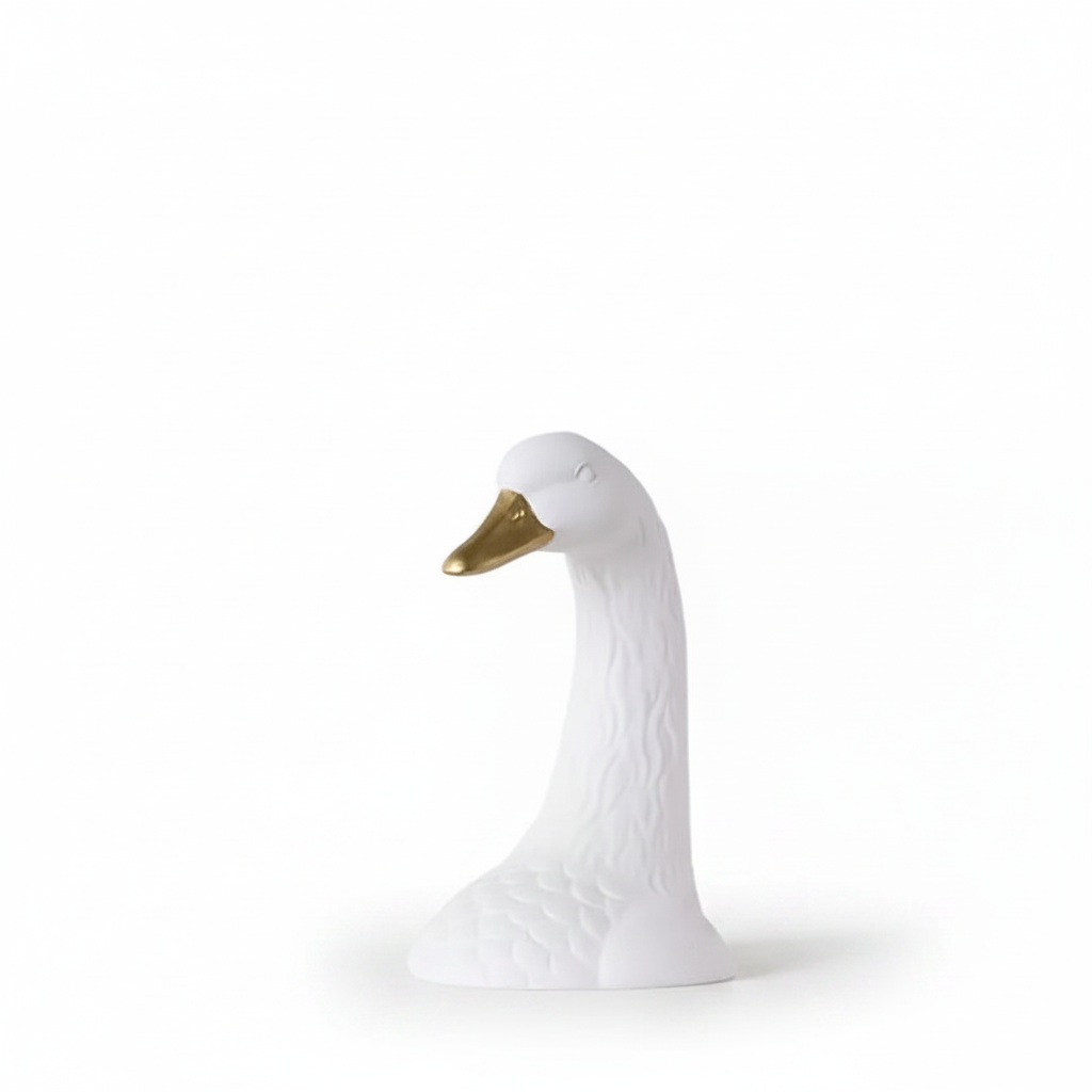 Ente Vase Weiß