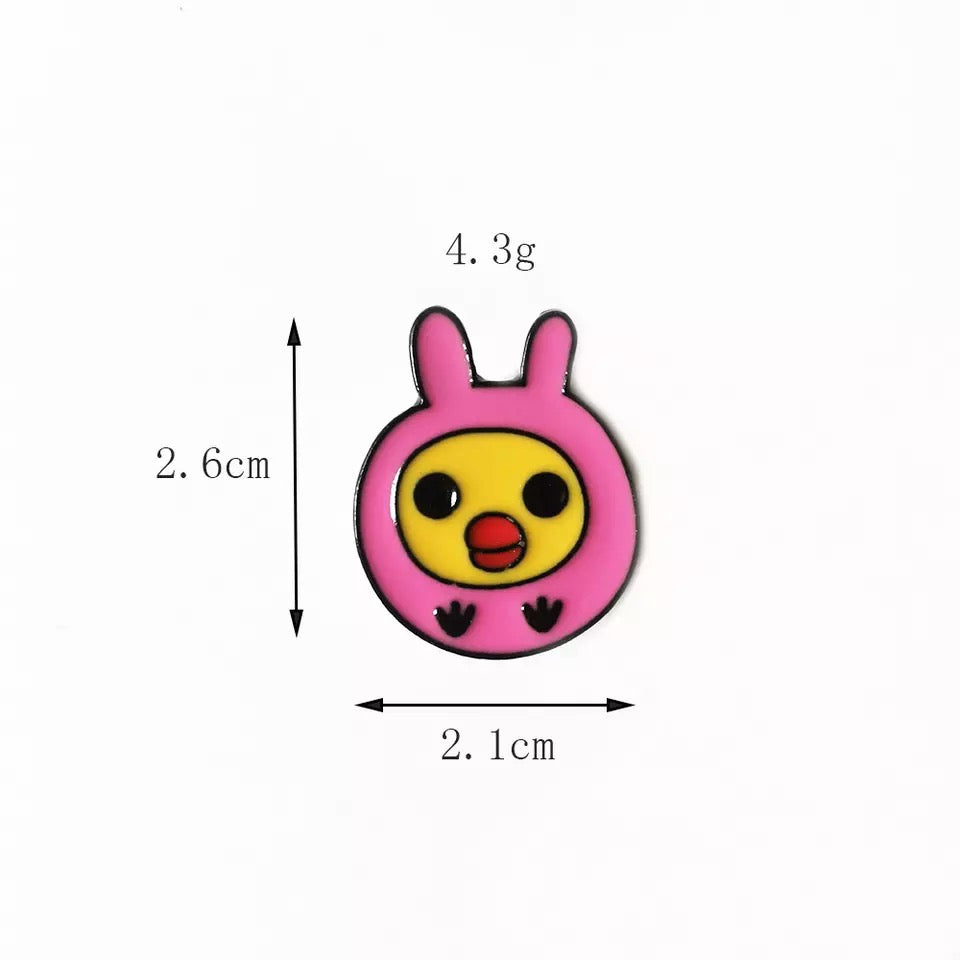 Pin's Poussin Lapin Rose