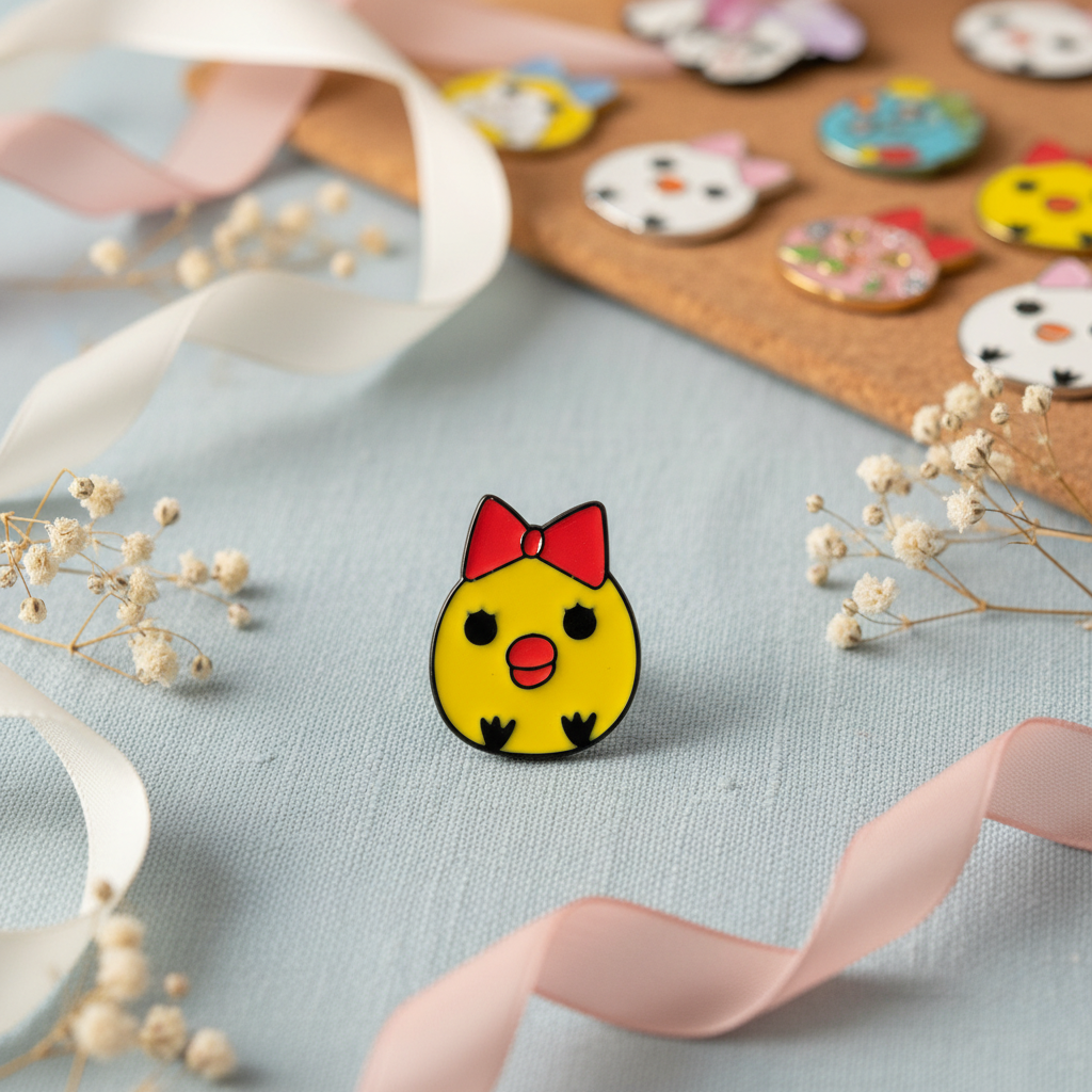 Girl Chick Pin