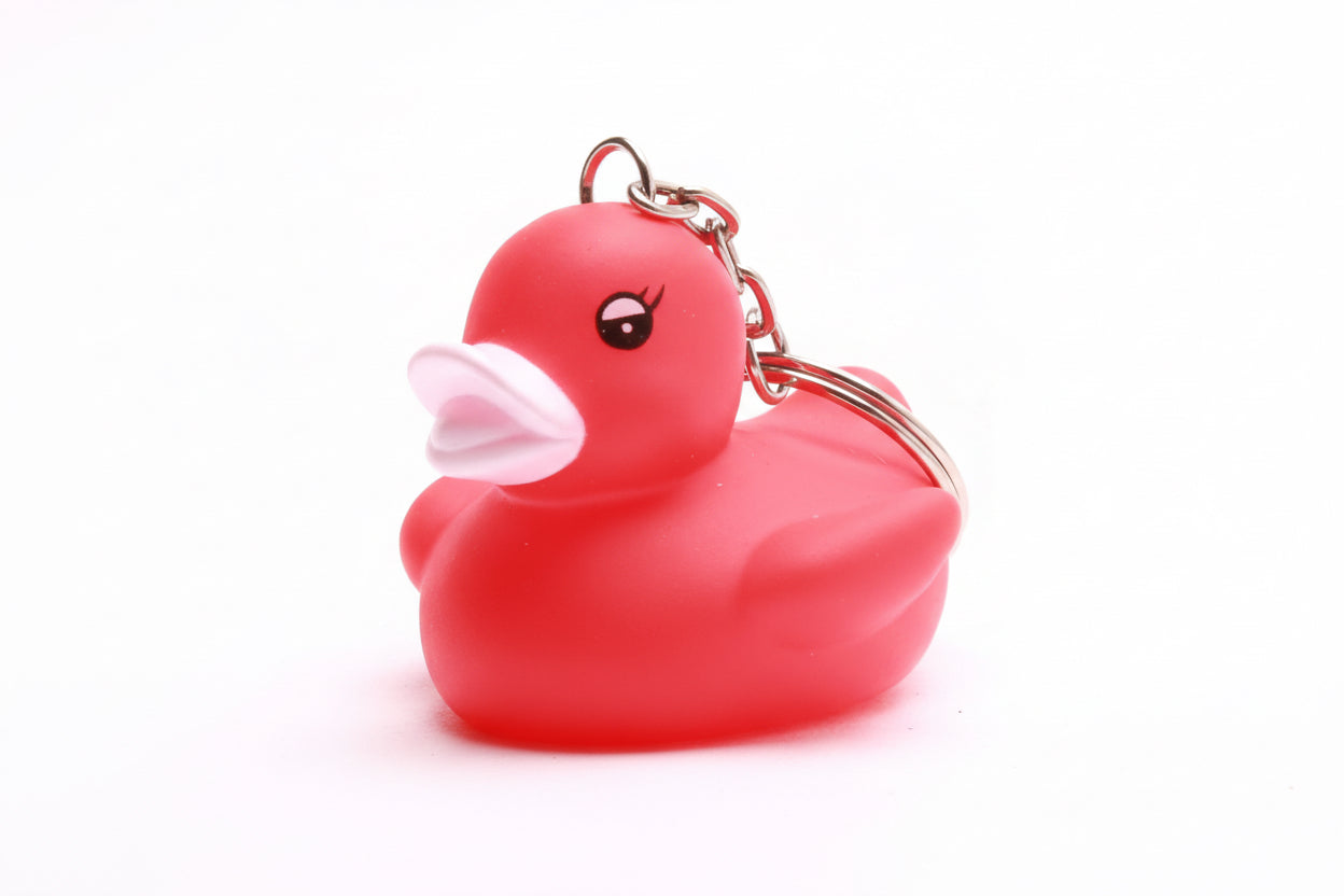 Schlüsselanhänger mit roter Ente