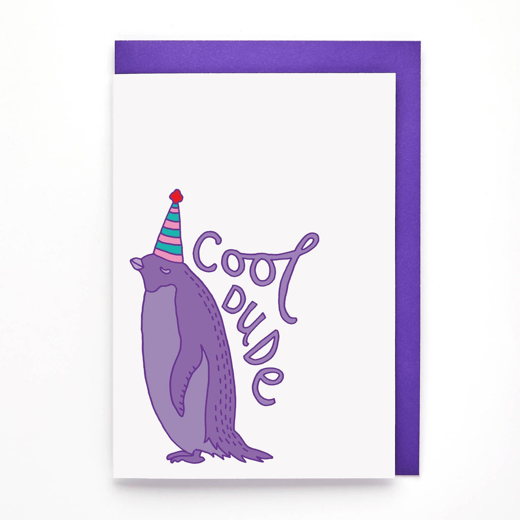 Carte de vœux Pingouin "Cool Dude"
