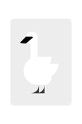 Carte postale avec cygne trompette
