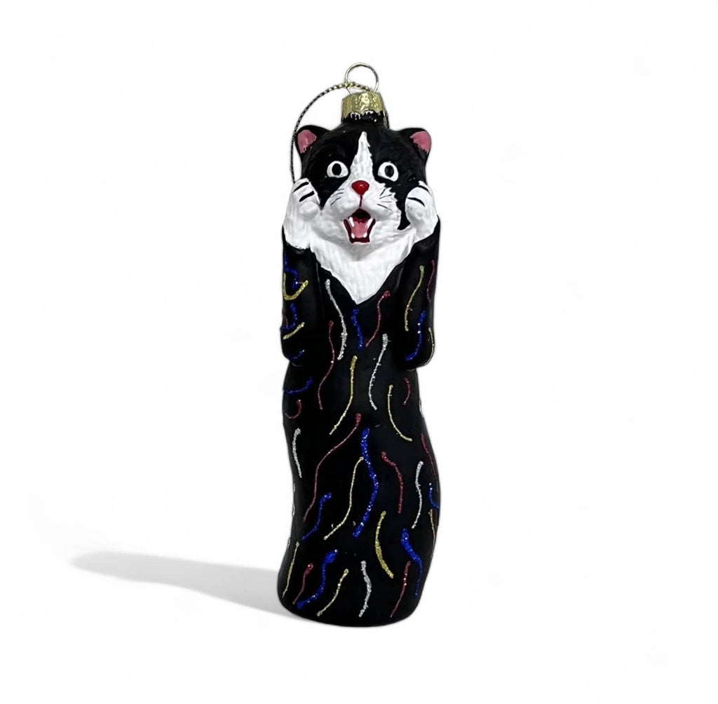 Boule de Noël Chat "Le Cri"