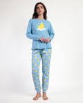 Schlafanzug Langarm Damen – Ente „Sweet Duckling“