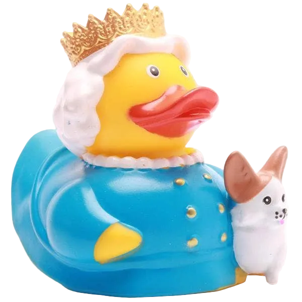 Königin Elizabeth Ente mit Corgi