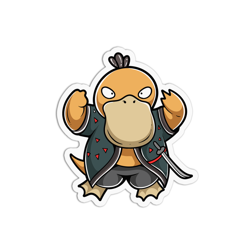 Samurai Duck Sticker