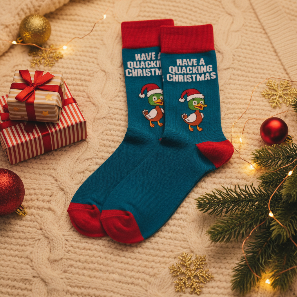 Chaussettes Canard "Have A Quacking Christmas"
