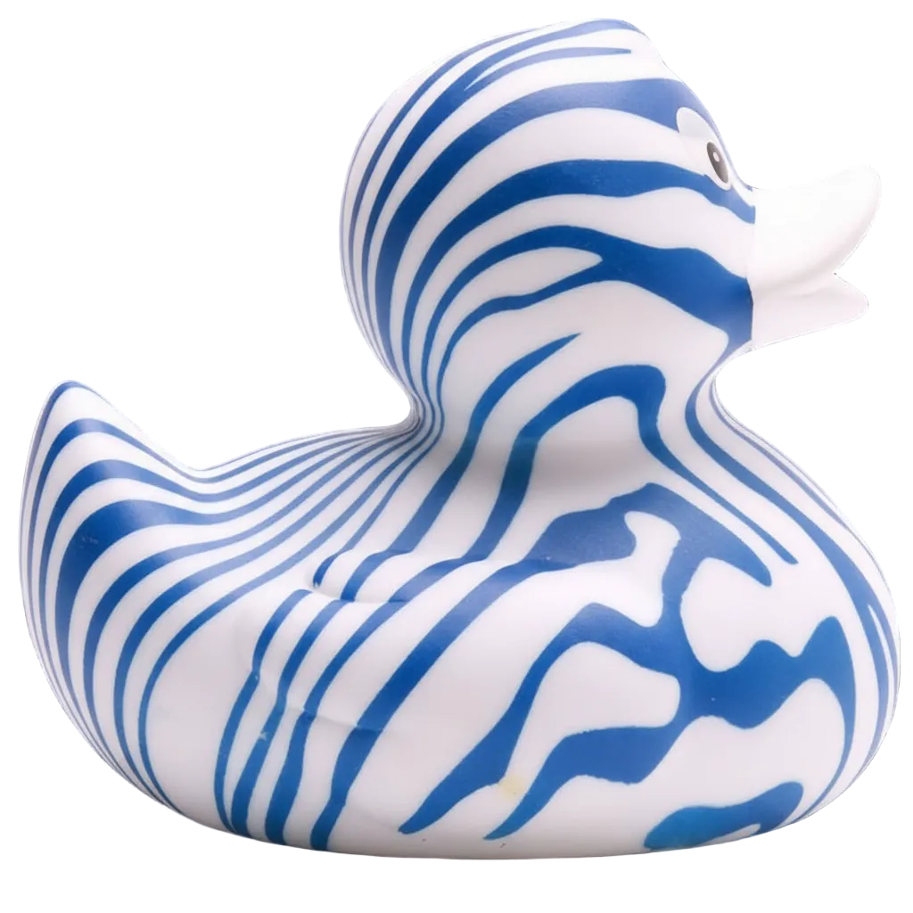 Canard Zèbre - Bleu
