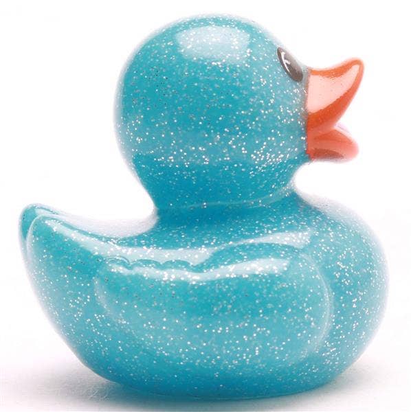 Mini Glitter Duck - blue