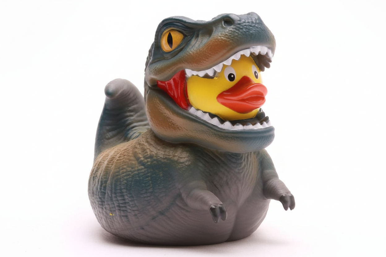 Canard Dinosaure T-Rex Gris XL