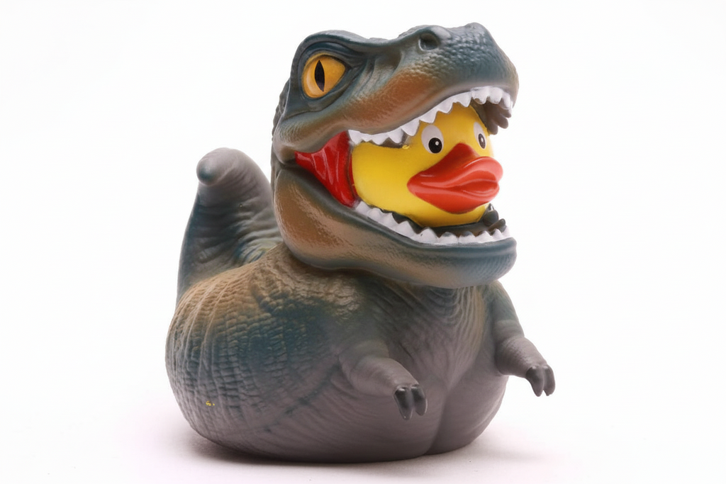 Duck Dinosaur T-Rex Gray XL