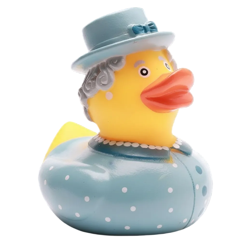 Canard Reine Elizabeth II - bleu