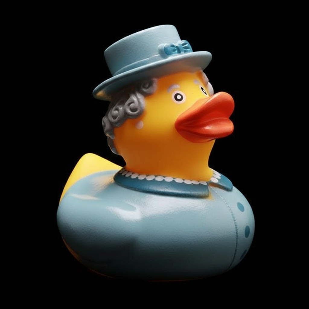 Canard Reine Elizabeth II - bleu