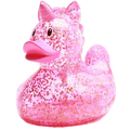 Glitzernde rosa Einhorn-Ente