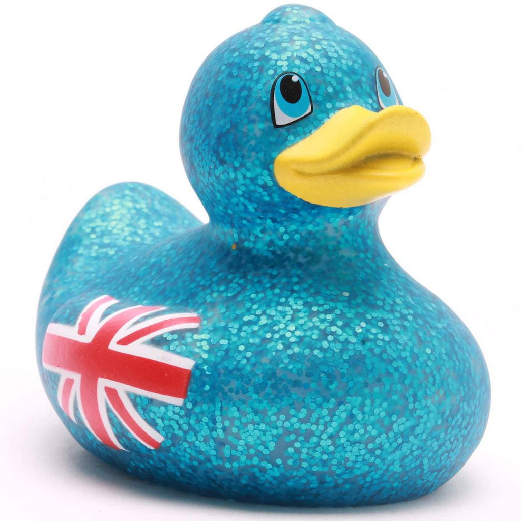 Canard Union Jack - Bleu Pailleté