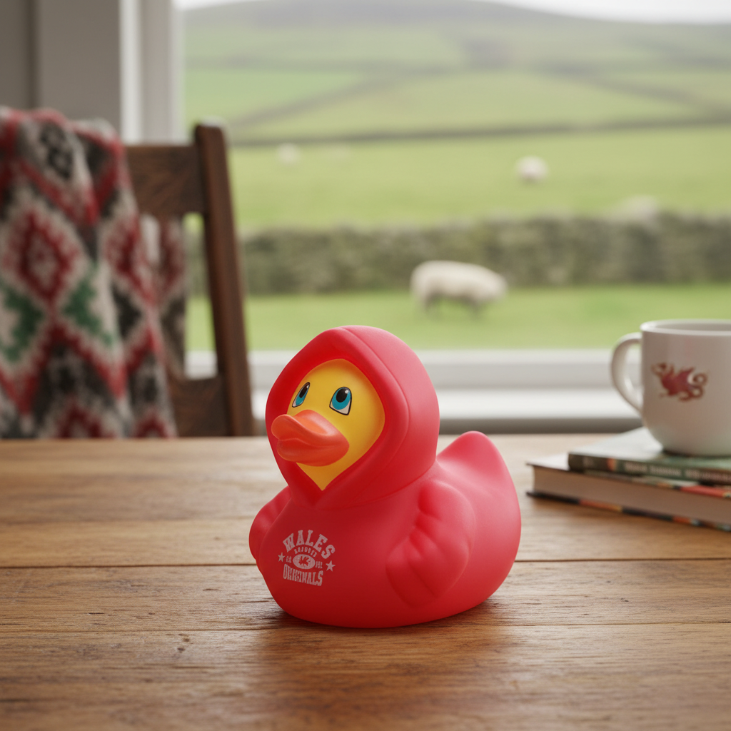 Wales Duck Hoodie - Rot