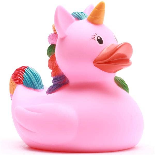 Canard Licorne Rose Arc en ciel